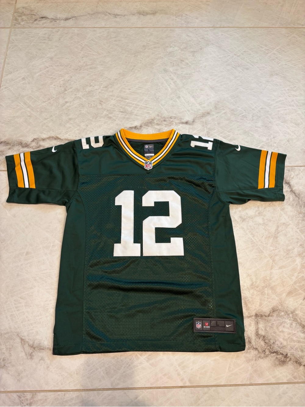 Nike NFL #12 Aaron Rodgers Green Bay Packers Game Player Jersey
